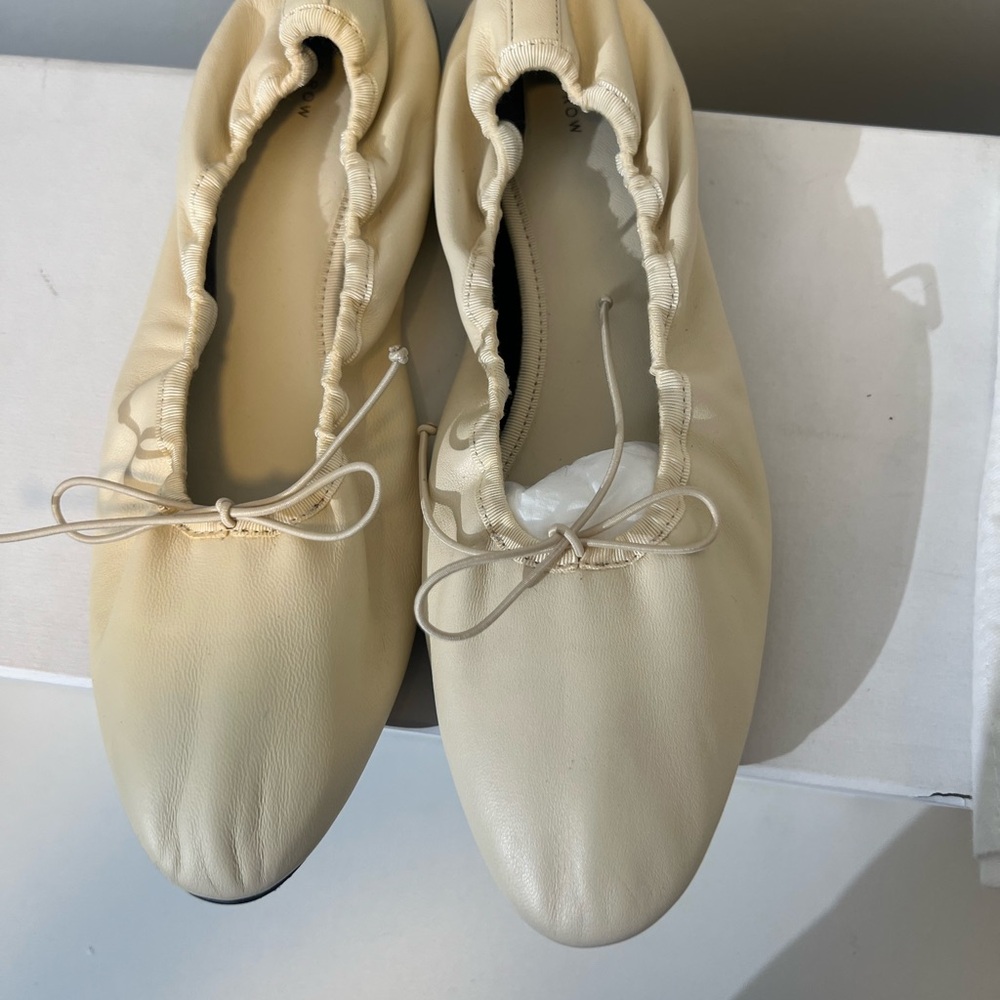 The Row award ballerina Flats toile smooth nappa - Picture 4 of 8